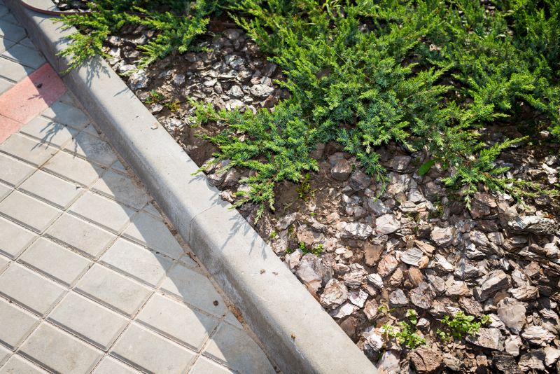 Concrete Curbings with Decorative Finish